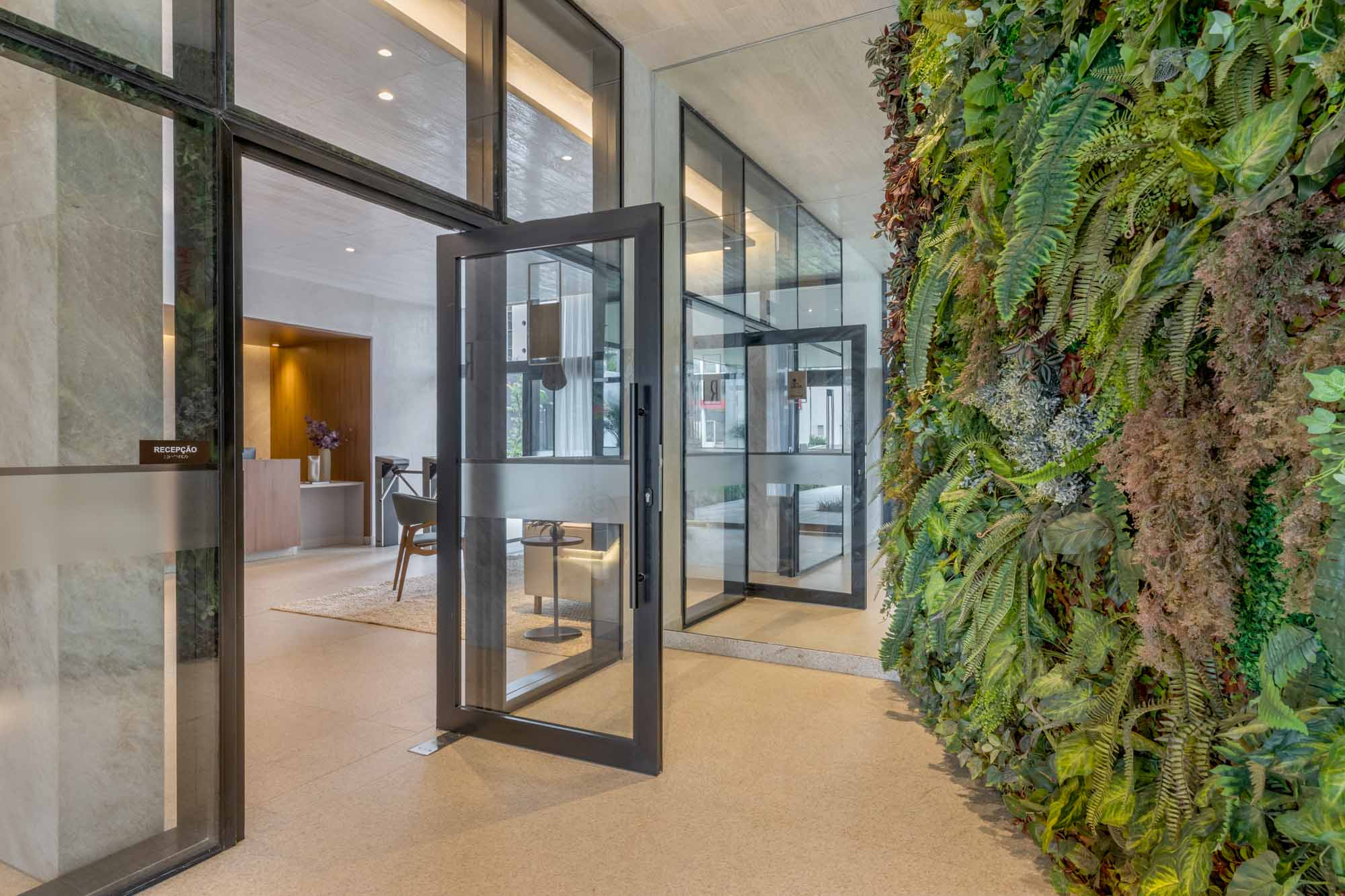 O estilo Urban Jungle sendo utilizando em um empreendimento da Base Incorporações.